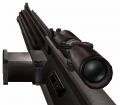 Blaster rifle in first person